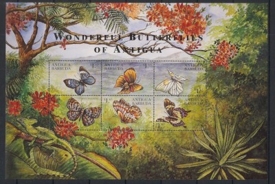ANTIGUA 2000 FAUNA INSECTE FLUTURI SOPARLE foto