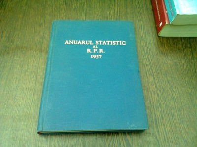 ANUARUL STATISTIC AL RPR 1957 foto