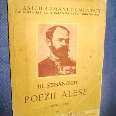 1393- Th. Serbanescu- Poezii Alese-Carte veche romaneasca.