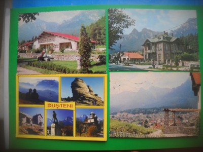 HOPCT LOT 3135 BUSTENI -PRAHOVA- 4 CARTI POSTALE-CIRCULATE foto