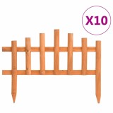 Cumpara ieftin Borduri de gazon, 10 buc., 4,4 m, lemn de brad