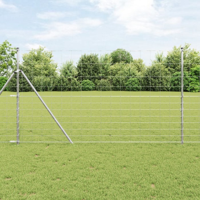 vidaXL &Icirc;ngrădire teren 1.4x25 m Oțel galvanizat