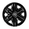 Set 4 capace roti hubcaps fast black R16 Compatibil Cu Nissan, Autohelix MSA