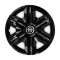 Set 4 capace roti hubcaps fast black R16 Compatibil Cu Nissan