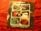 Republica Democrata Congo 2000 - Fauna - Pasari - Papagali, Nestampilat