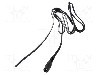 Cablu alimentare DC, cabluri, DC 5,5/2,5 soclu, negru, 1,5m, WEST POL - S25-TT-T050-150BK