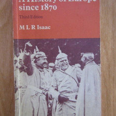 M. L. R. Isaac - A History of Europe since 1870