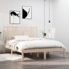 VidaXL Cadru de pat dublu, 135x190 cm, lemn masiv 3104038