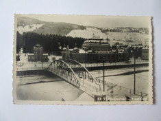 Vatra Dornei-Casinoul,carte postala foto cenzurata Campulung Bucovina 1943 foto