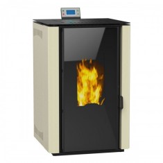 Termosemineu pe peleti, Prity PLW25 PEH, 1,67 &ndash; 5,9 kg/h, 560x620x990 - Ivory