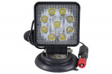 PROIECTOR DE LUCRU CU LED. PATRAT. LUMINA CONCENTRATA. BAZA MAGNETICA JBM