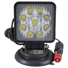 PROIECTOR DE LUCRU CU LED. PATRAT. LUMINA CONCENTRATA. BAZA MAGNETICA JBM