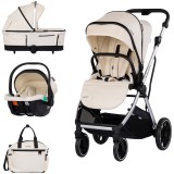 Cumpara ieftin Carucior Chipolino Aurora 3 in 1 cashmere
