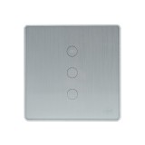 Intrerupator Inteligent Jaluzele Touch PNI SafeHome PT135J WiFi, Tuya, Alexa, Google Assistant, Gri Metalizat