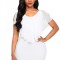 D600-2 Rochie scurta alba, accesorizata cu voal in partea de sus