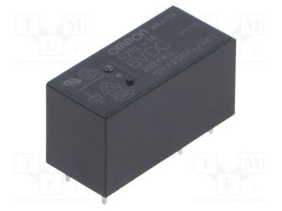 Releu electromagnetic SPDT 6VDC 12A OMRON G2RL pentru PCB foto