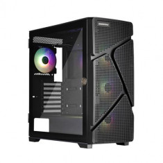 Carcasa Enermax MarbleShell MS31 RGB, Middle Tower, Fara sursa, ATX, E-ATX (Negru)