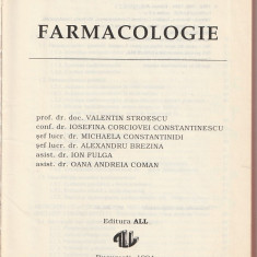 VALENTIN STROESCU - FARMACOLOGIE ( 1994 )