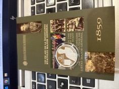 Moneda argint comemorativa 5 lei 2009 , 150 ani de la Infiintarea Statului Major