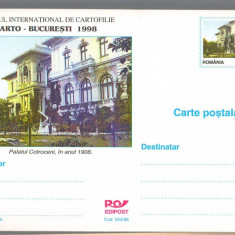 CPI B14264 CARTE POSTALA - CARTO BUCURESTI 1998. PALATUL COTROCENI IN ANUL 1908