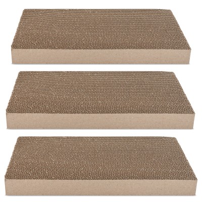 Set 3 table pentru zgarieturi Navaris, 43 x 24 x 4cm, Maro, 52979.03 foto