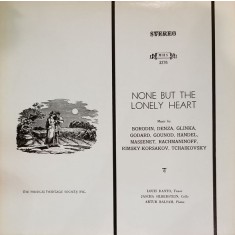 Vinil LP # Louis Danto, Jascha Silberstein, Arthur Balsam &ndash; None But The Lonely Heart (VG+)
