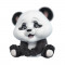 Sticker decorativ, Urs Panda, Alb, 55 cm, 6398ST