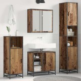 VidaXL Set de mobilier pentru baie 3 pcs Lemn vechi 65 x 33 x 60 cm 3402360