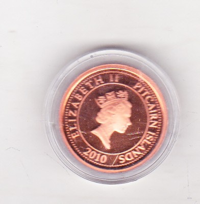 bnk mnd Pitcairn Island 10 cents 2010 unc foto