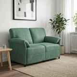 vidaXL Canapea cu 2 locuri Verde Mării 138 x 83 x 95 cm Catifea 42033950