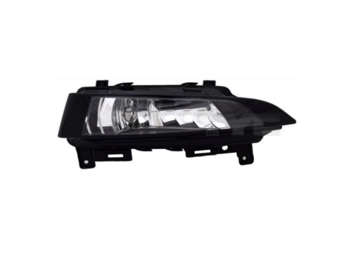 Proiector ceata SKODA KAMIQ, 06.2019-; SCALA, 04.2019-, partea stanga, TYC, H8; carcasa neagra; fara becuri; cu lumini de viraj statice,
