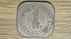 Malaya Britanica WW2 - moneda coloniala exotica - 1 cent 1943 bronz - King George VI - patrata!, Asia