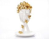 Statueta &quot;Crown White&quot; din rasina ComfortTravel Luggage, Ella Home