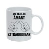 Cana alba personalizata &quot;Asa arata un amant extraordinar&quot;, INOVATIX&reg;. 330ml, Oem