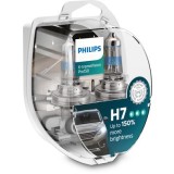 Set 2 becuri Philips H7 X-tremeVision Pro150 (+150% lumina) 12V 55W 12972XVPS2