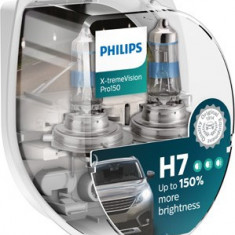 Set 2 becuri Philips H7 X-tremeVision Pro150 (+150% lumina) 12V 55W 12972XVPS2