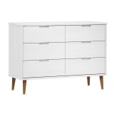 Cumpara ieftin Dulap TV &bdquo;MOLDE&rdquo; alb, 113x40x80 cm, din lemn masiv de pin