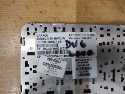 Tastatura HP DV6 - 6000 A120 foto