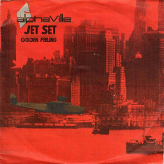 Alphaville - Jet Set (1985, WEA) Disc vinil single 7&amp;quot; foto