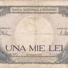 BANCNOTA 1000 LEI 1943 Seria E 3077