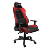 Scaun gaming Trust GXT 714B Ruya, Negru/Roșu, Reglabil pe &icirc;nălțime, Ridicare pe gaz Clasa 4, PU Leather, Max 150 kg