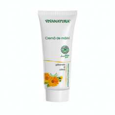 Crema de maini cu galbenele si catina, 75ml, VivaNatura