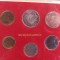 SET MONETAR VATICAN - 1980 - 10, 20, 50, 100 SI 200 LIRE + 500 LIRE ARGINT - PAPA IOAN PAUL AL II-LEA, MONEDE UNC