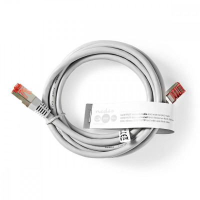 Cablu FTP CAT6 patch cord 2m gri RJ45-RJ45 Nedis foto
