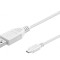 Cablu USB 2.0 USB A la USB B Micro 1.8m Alb