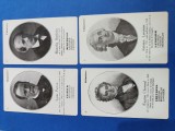 Lot de 4 ilustrate mari chimisti francezi, Necirculata, Printata