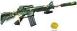 PUSCA CU BILE AIRSOFT CALIBRU 6MM,CELEBRUL SNIPER M16 CAMUFLAJ,LASER,500BILE,NOU