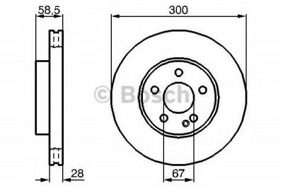 Disc frana MERCEDES VIANO (W639) (2003 - 2016) BOSCH 0 986 479 137 foto