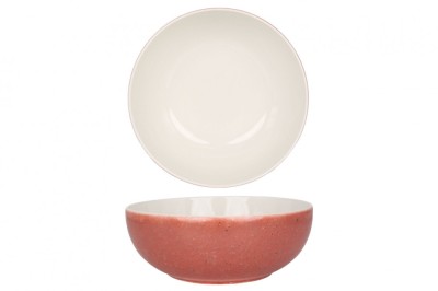 Rinart Farfurie ad&amp;acirc;ncă - Rosa - Porţelan - 23 cm (2000cc) - set de 6 foto
