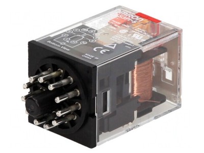 Releu electromagnetic 3PDT 110V 10A foto